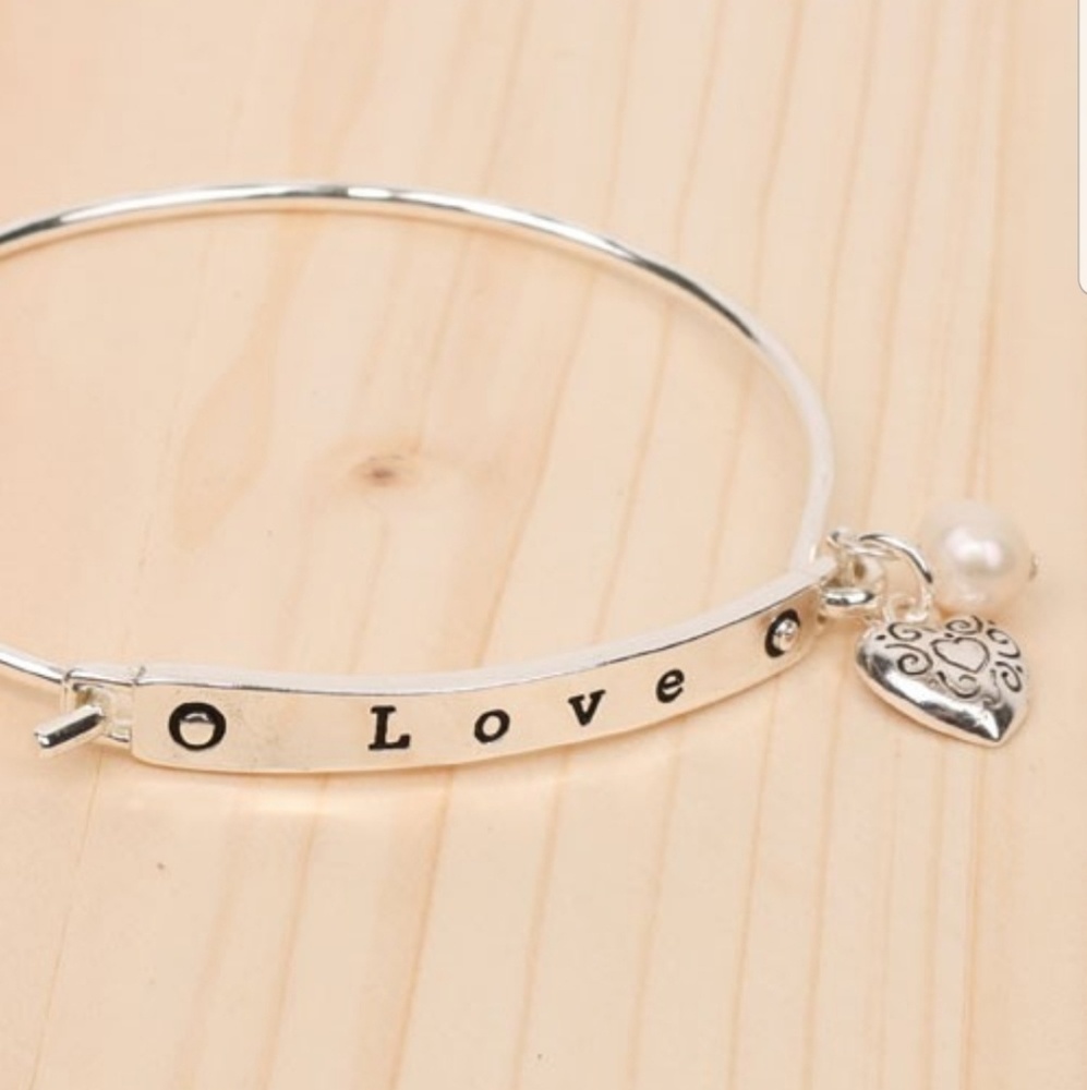 LOVE hook bangle bracelet - Picture 2 of 2